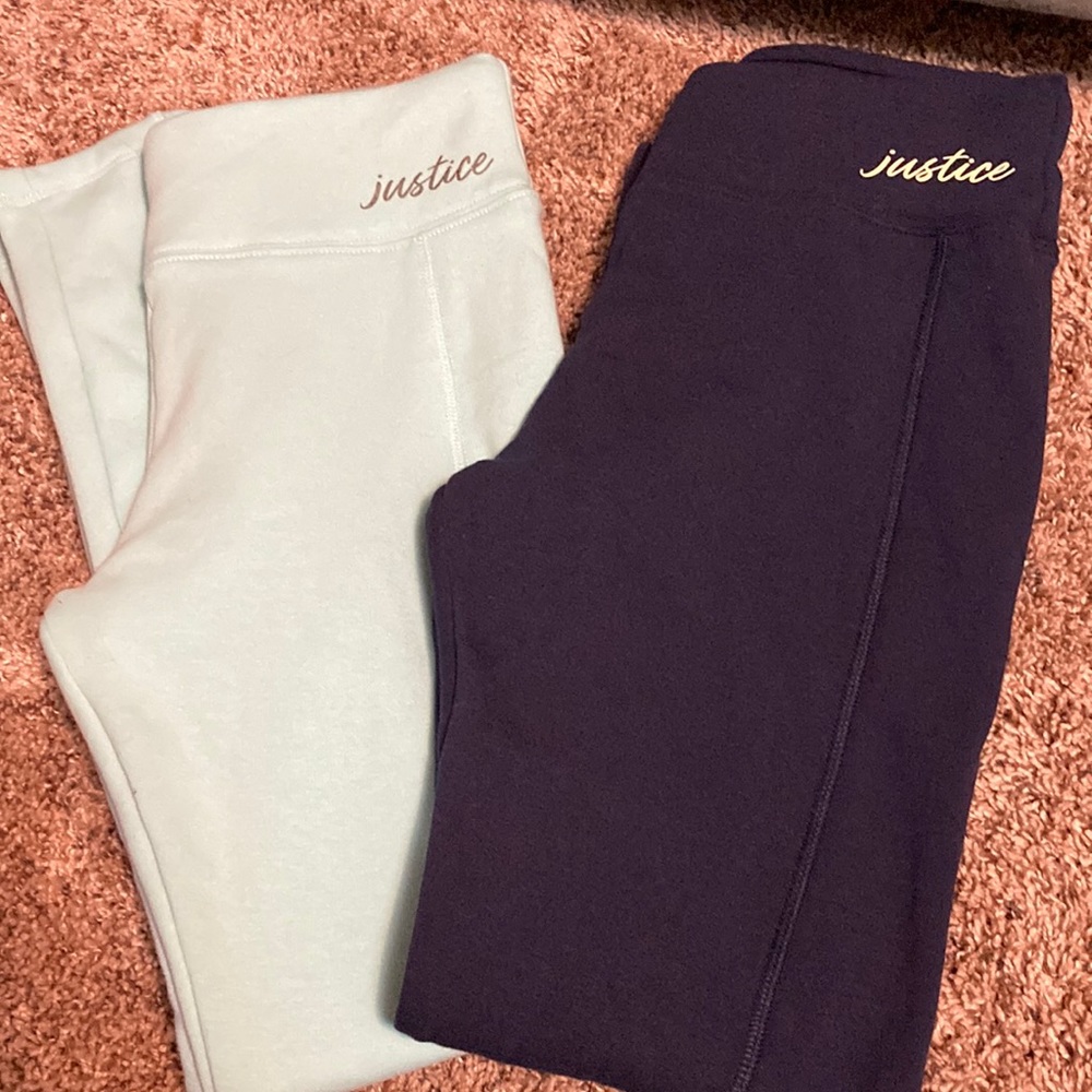 Justice fleece lined leggings XL NWOT
